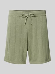 Regular Fit Shorts mit Lochmuster von Colours & Sons - 10