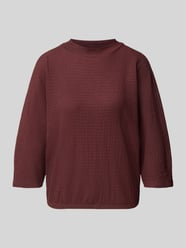 3/4-Shirt mit Struktur-Jersey Modell 'Siconi' von OPUS Bordeaux - 8