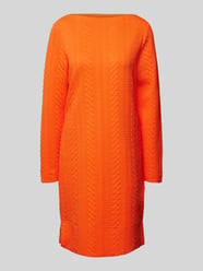 fließendes Midi-Kleid mit Baumwolle von s.Oliver RED LABEL Orange - 20