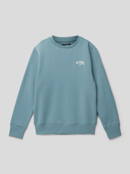 Sweatshirt mit Label-Stitching Modell 'ARCH' von Billabong Blau / Türkis - 37