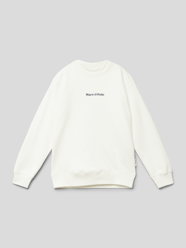 Sweatshirt mit Label-Print von Marc O'Polo Weiß - 33