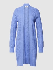 Longcardigan mit Zopfmuster Modell 'NOVA STELLA' von Object Lila - 26