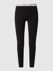 Legging met elastische band met logo  van Kendall & Kylie Grijs / zwart - 42