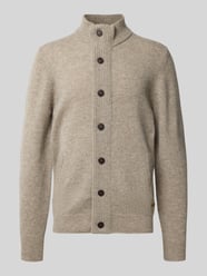 Regular fit gebreid jack van echte wol van Barbour - 39