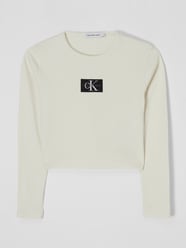 Kort shirt met lange mouwen en stretch  van Calvin Klein Jeans Wit - 39