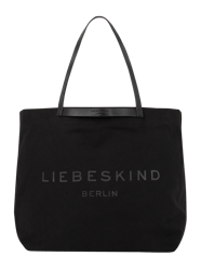 Shopper van canvas, model 'Aurora' van Liebeskind Berlin Grijs / zwart - 10