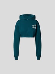 Hoodie im cropped Design von Livincool Grün - 23