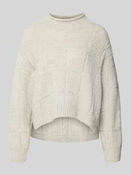 Sweter z wełny ze strukturą dzianiny od Marc Cain - 16