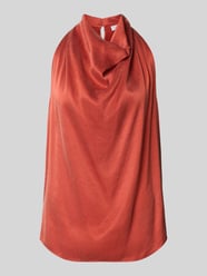 Blusenshirt aus Viskose-Mix mit Wasserfall-Ausschnitt von Jake*s Collection - 20
