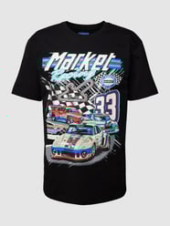 T-Shirt mit Logo-Motiv-Print von MARKET Schwarz - 4