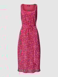 Knielange jurk met all-over motief, model 'ZAWATO' van Lauren Ralph Lauren Fuchsia - 18