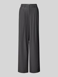 Wide Leg Stoffhose mit Bundfalten Modell 'Draco' von LeGer by Lena Gercke - 40