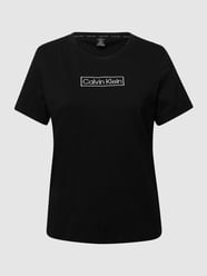 T-Shirt mit Label-Stickereien von Calvin Klein Underwear Schwarz - 33