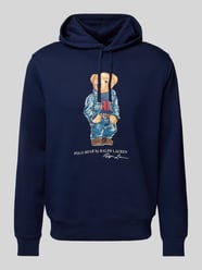 Hoodie mit Label-Print von Polo Ralph Lauren Blau - 15