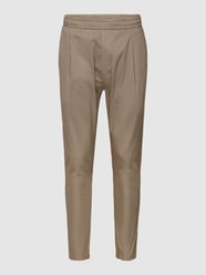 Stoffhose mit elastischem Bund von Stylebop Braun - 14