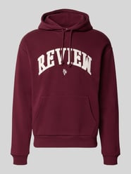 Relaxed Fit Hoodie aus Baumwoll-Mix mit Logo-Stickerei von REVIEW Bordeaux - 11