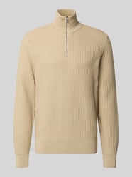 Regular Fit Troyer aus reiner Baumwolle Modell 'H-ULICIO' von BOSS Beige - 14