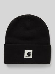 Beanie mit Label-Patch Modell 'ASHLEY' von Carhartt Work In Progress Schwarz - 11