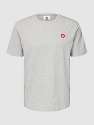 T-Shirt mit Label-Patch Modell 'ACE' von Wood Wood Grau - 41