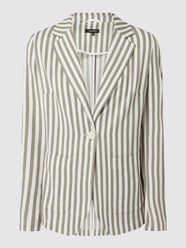 Blazer met streepmotief  van More & More Groen - 47