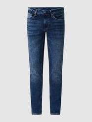 Jeansy o kroju tapered fit z dodatkiem streczu model ‘Stanley’ od Pepe Jeans Niebieski - 48