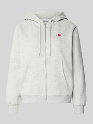 relaxed fit sweatjack van katoenmix model 'CHILLI' van PIECES - 17