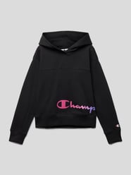 Hoodie mit Label-Print von CHAMPION Schwarz - 19