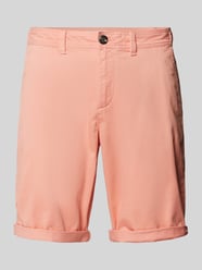 Slim Fit Chino-Shorts mit Eingrifftaschen von Tom Tailor Rosa - 41