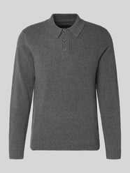 Sweter z dzianiny z kołnierzykiem polo model ‘MAVERICK’ od JACK & JONES Premium - 35
