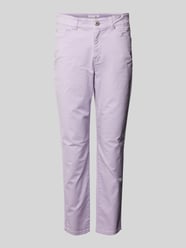 Slim Fit Hose im 5-Pocket-Design von Christian Berg Woman Lila - 19