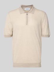 Regular Fit Poloshirt mit Reißverschluss von GRAN SASSO Beige - 1