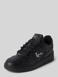 Leren sneakers met labeldetails van KARL KANI - 4