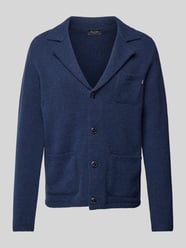 Strickjacke mit Brusttasche von MAERZ Muenchen Blau - 22