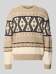Strickpullover im Allover-Look Modell 'HENSON' von Redefined Rebel Beige - 40