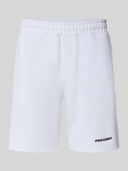 Sweatshorts mit elastischem Bund und Logo-Stitching von PEGADOR - 19