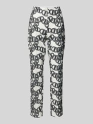 Regular Fit Stoffhose mit fixierten Bügelfalten Modell 'Ellsa' von Stehmann - 16