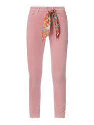 Skinny fit jeans met labelpatch, model 'Mamma Miah' van Lieblingsstück Roze - 16