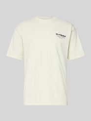 T-shirt z nadrukiem z logo Model „Baine” od WOODBIRD - 6