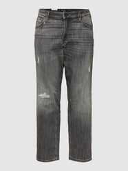 PLUS SIZE Regular Fit Jeans im Destroyed-Look Modell 'VINTAGE' von Jack & Jones Plus Grau / Schwarz - 47