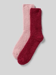Sokken met elastische band in een set van 2 stuks, model 'Socks cosy sustainable' van camano Fuchsia - 3