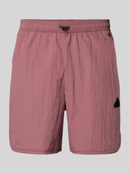 Regular fit korte broek met labeldetail van ADIDAS SPORTSWEAR Roze - 12