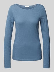 Regular Fit Langarmshirt aus Slub Jersey von Marc O'Polo Blau - 46