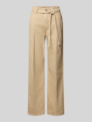 Wide Fit Jeans mit Bügelfalten von Christian Berg Woman Beige - 40