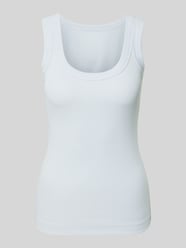 Tanktop mit geripptem U-Ausschnitt von Marc Cain - 43