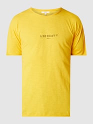 T-shirt met logoprint  van Be Edgy Geel - 15