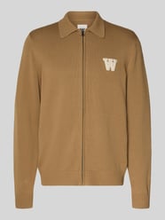 Kardigan w dzianinowym wyglądzie o kroju regular fit model 'Tay' od Wood Wood - 9