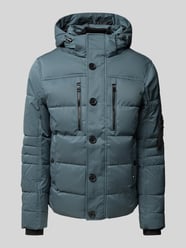 Regular Fit Steppjacke mit abnehmbarer Kapuze von Tom Tailor Blau - 32