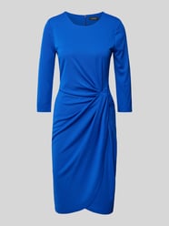 Knielanges Kleid mit Raffungen Modell 'TRISSA' von Lauren Ralph Lauren Blau - 47