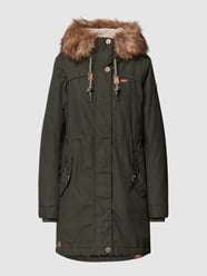 Parka met afneembaar imitatiebont van Ragwear Groen - 22