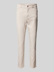 Slim Fit Hose mit verkürztem Schnitt von Christian Berg Woman Beige - 5